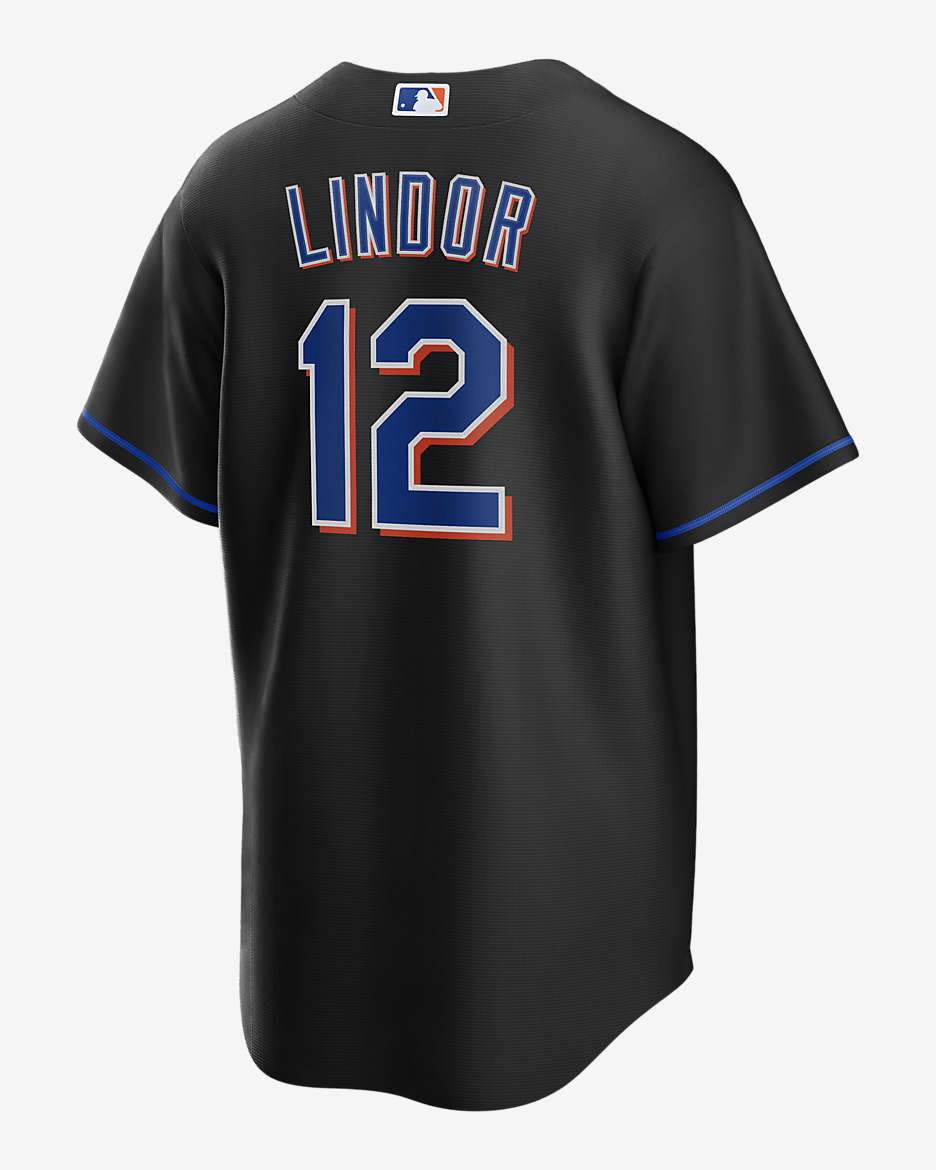 MLB New York Mets Francisco Lindor Men S Replica Baseball Jersey